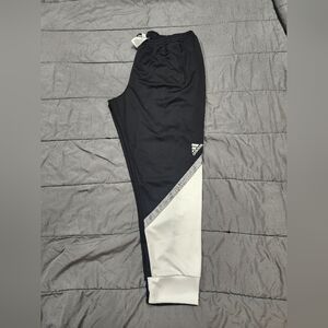 Adidas Black and White Joggers